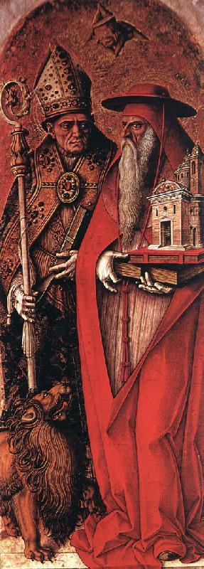 CRIVELLI, Carlo St Jerome and St Augustine dsfg China oil painting art